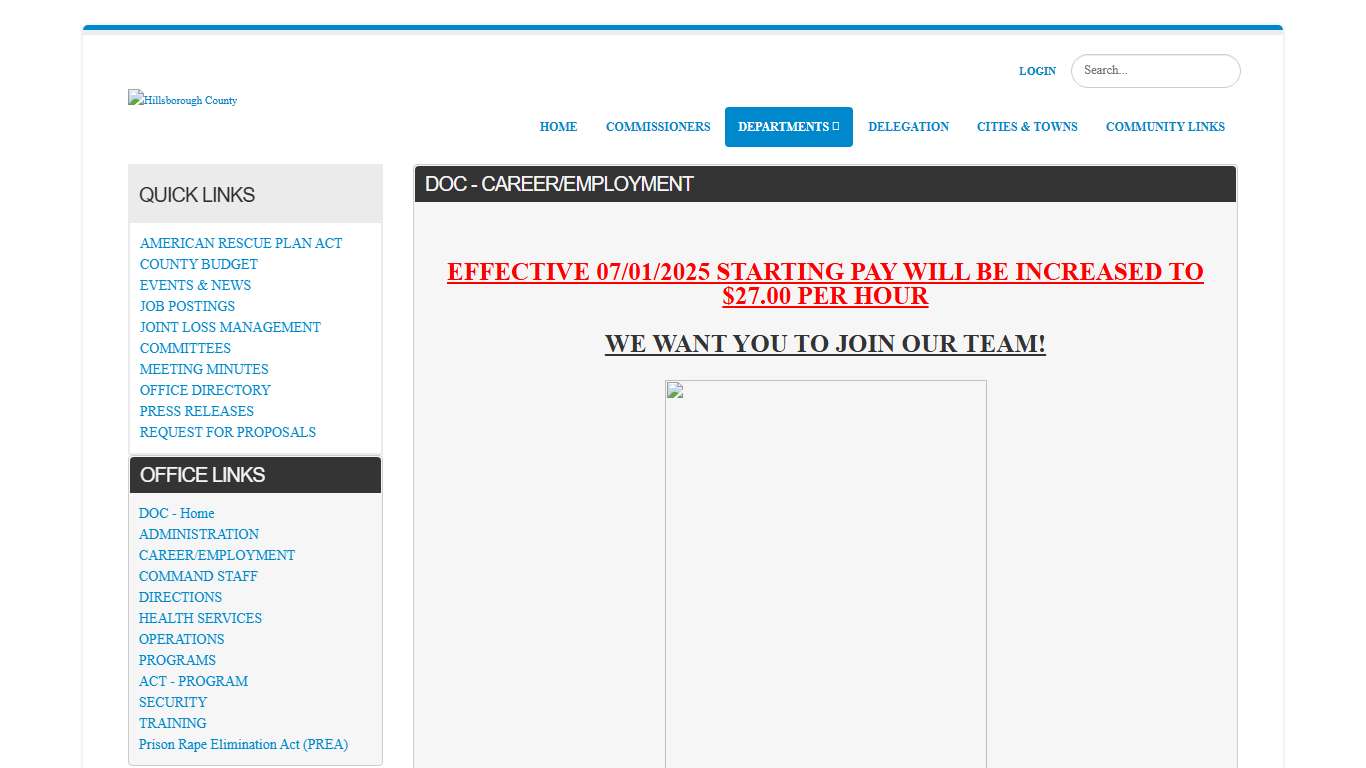 Hillsborough County > Departments > Department of Corrections > Careers